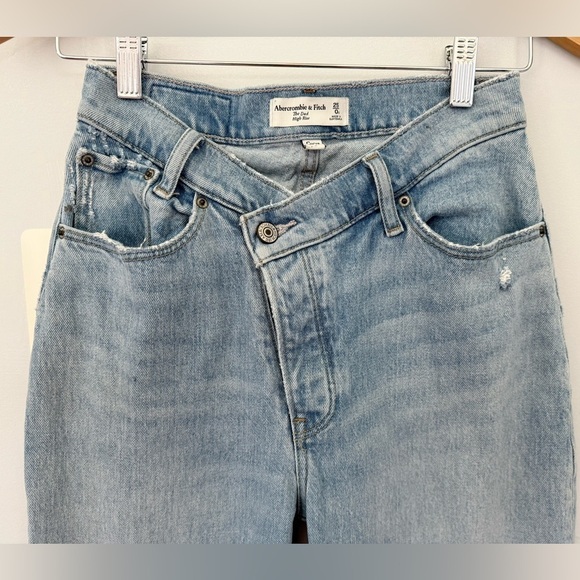 Abercrombie & Fitch The Dad High Rise Curve Love Jeans | Size 25 Short - Picture 3 of 7